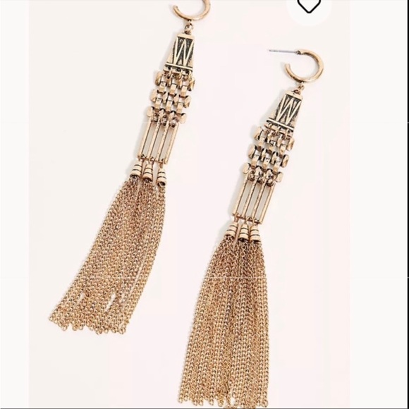 NWT Gold Free People Earrings - Picture 2 of 6